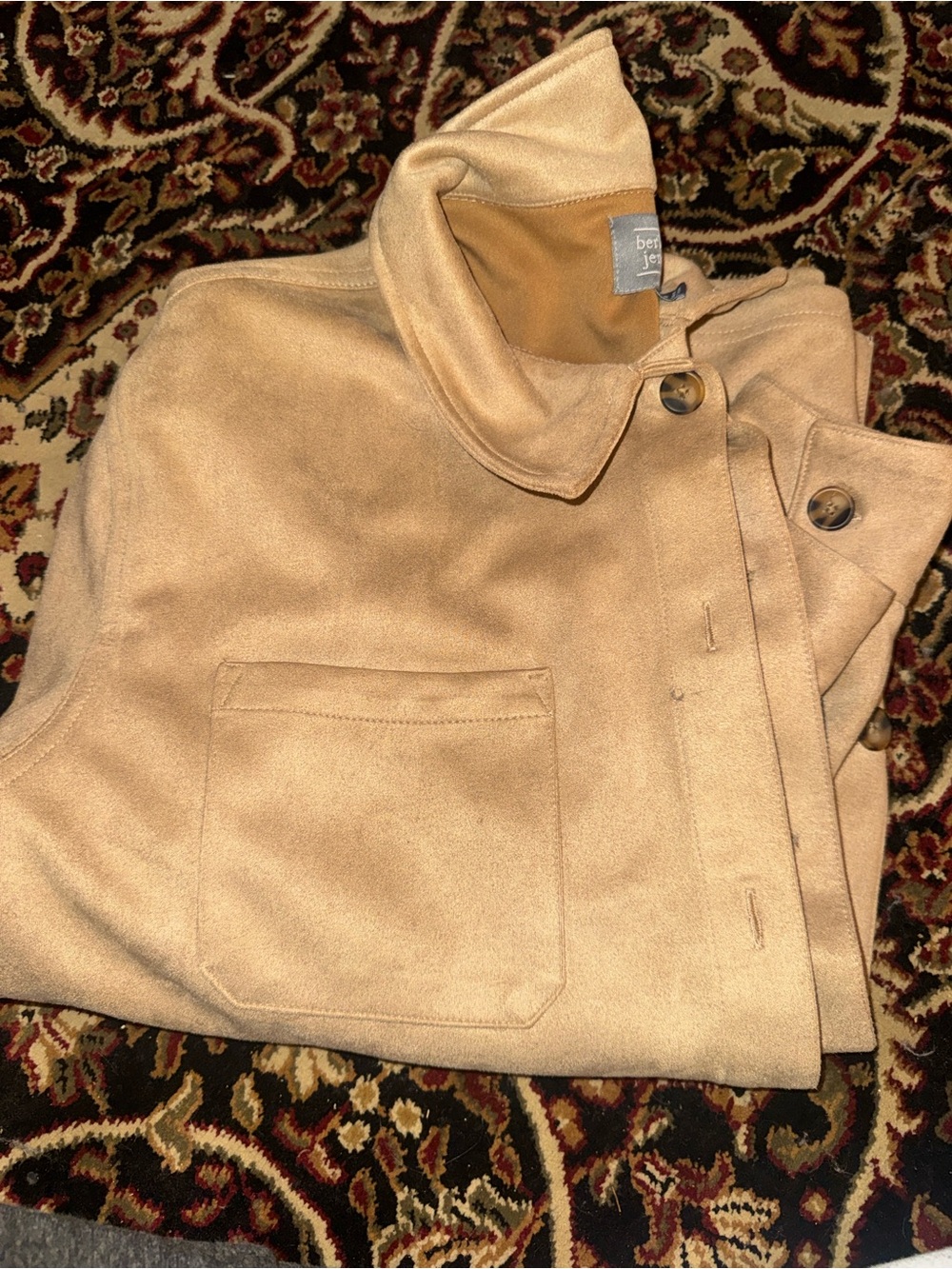 Tan Button-Up Shacket - Picture 5 of 5